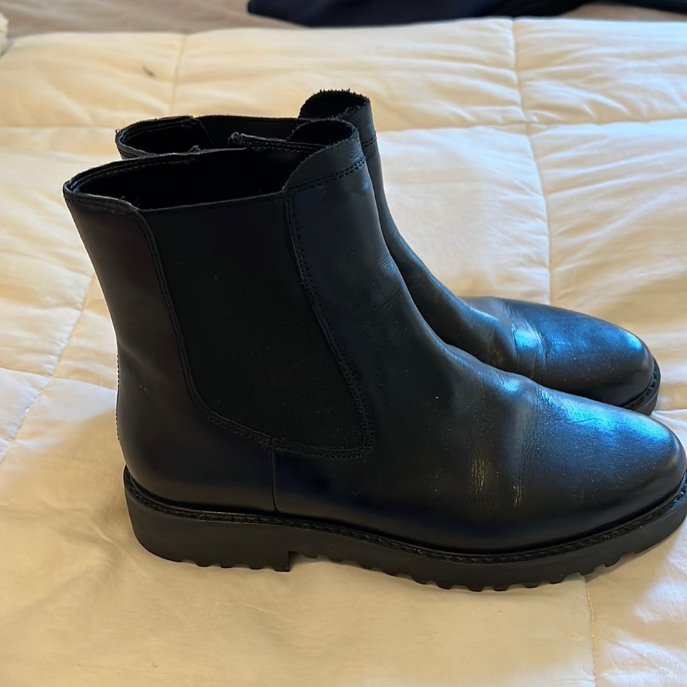 Franco Sarto Black Boots Sz 8M